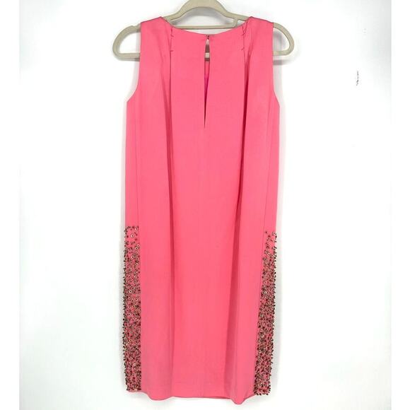 Dice Kayek Pink Beaded Sleeveless Dress NWT - Picture 2 of 9